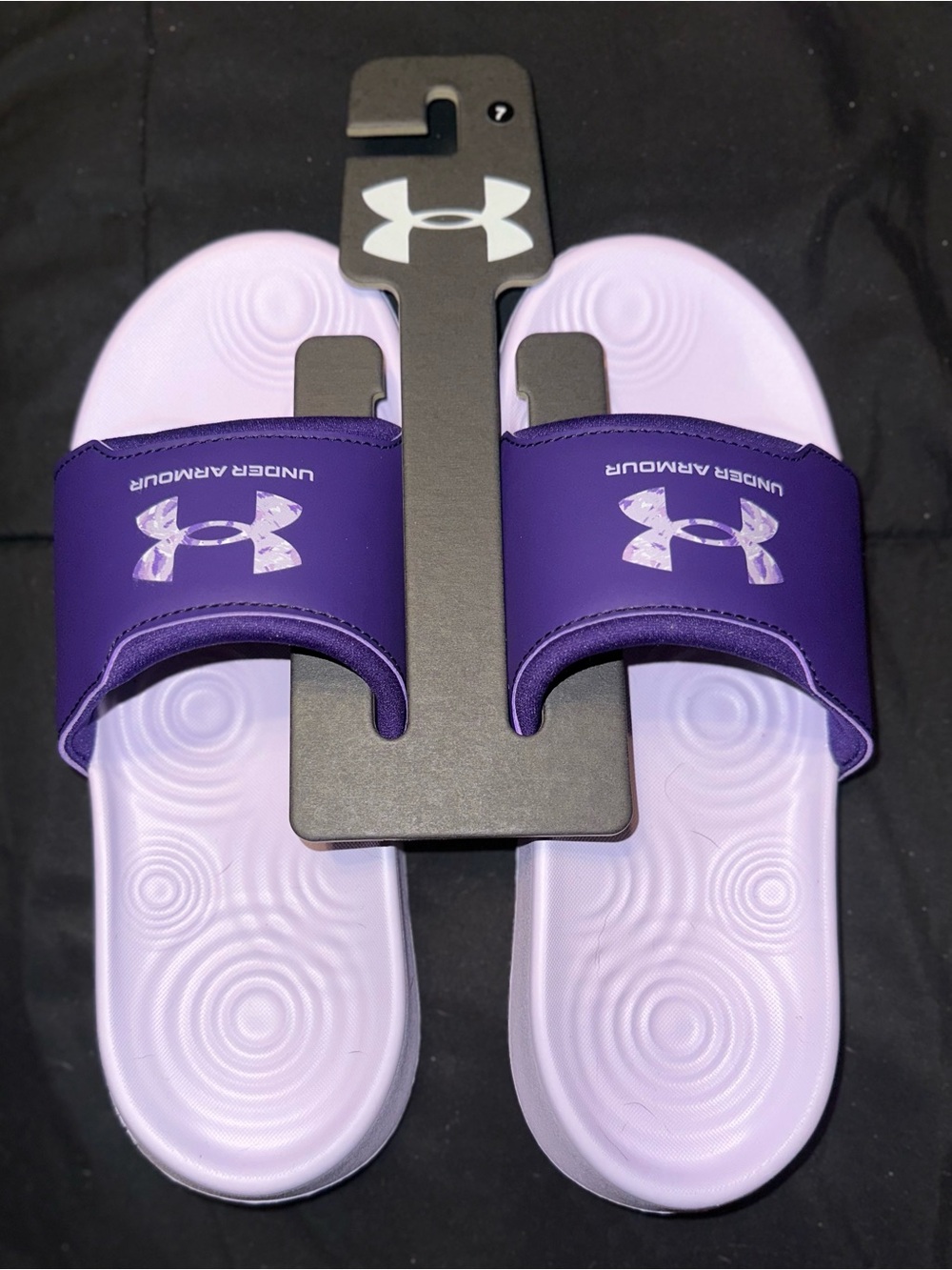 Under Armour Purple and Lavender Slide Sandals Size 7 Women’s